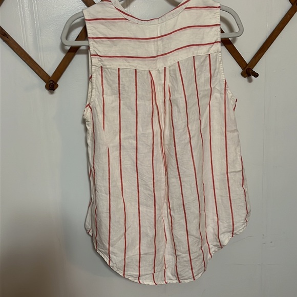 100% Linen C&C California sleeveless top size M - Picture 3 of 3